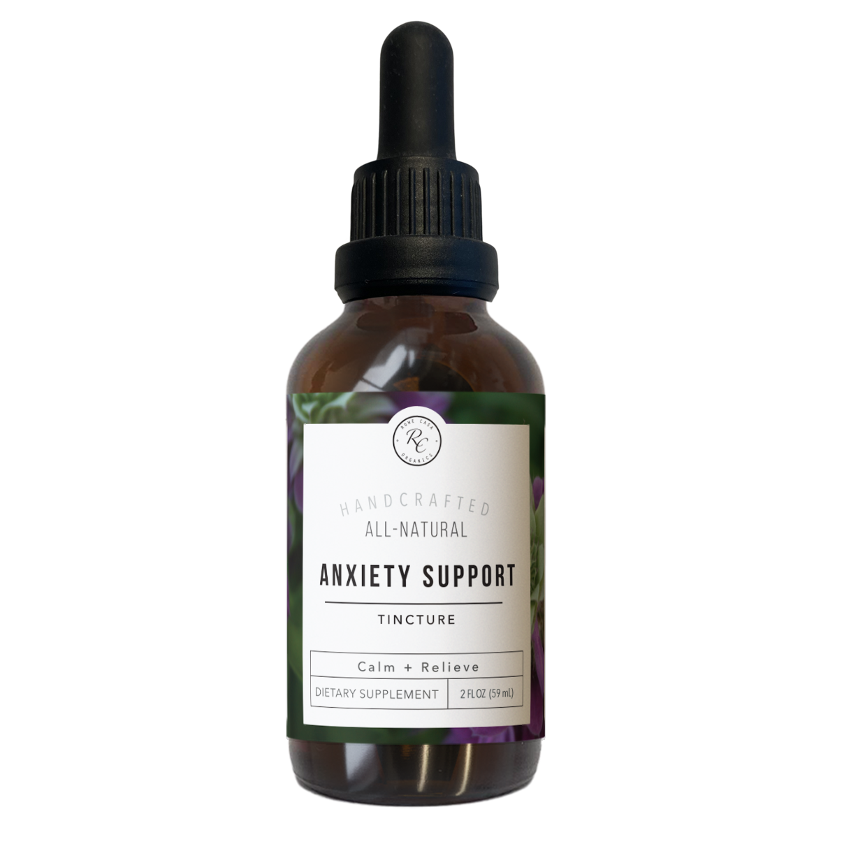 ANXIETY SUPPORT TINCTURE  2 OZ – Rowe Casa Organics