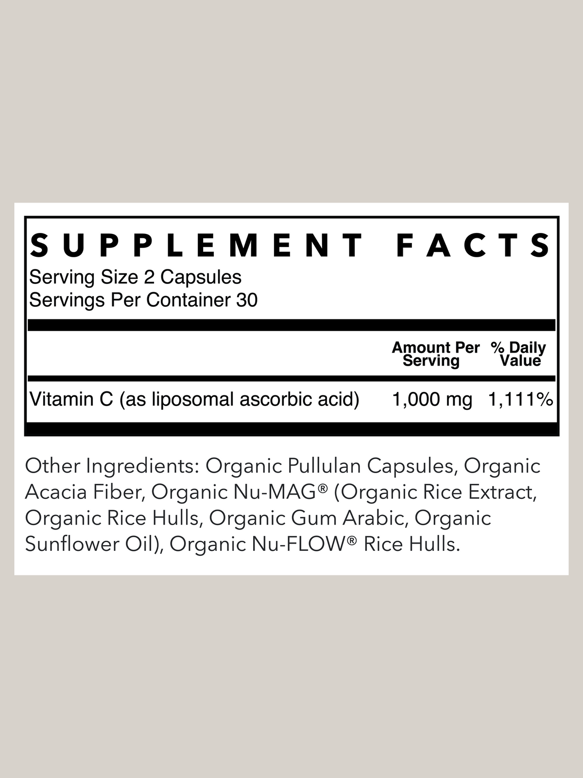 Liposomal Vitamin C | 60 Capsules