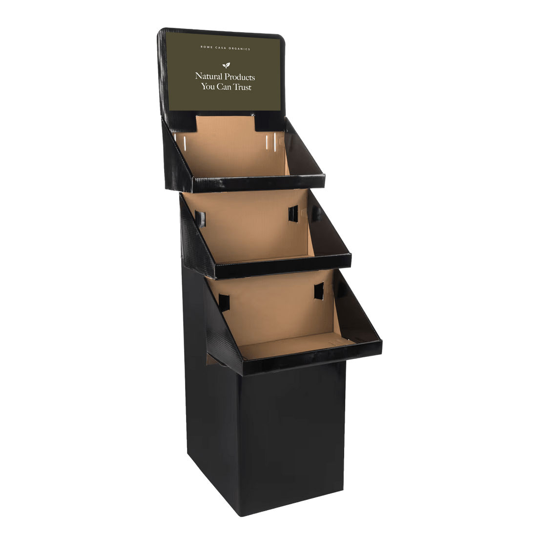 3-Tier Cardboard Bin Display