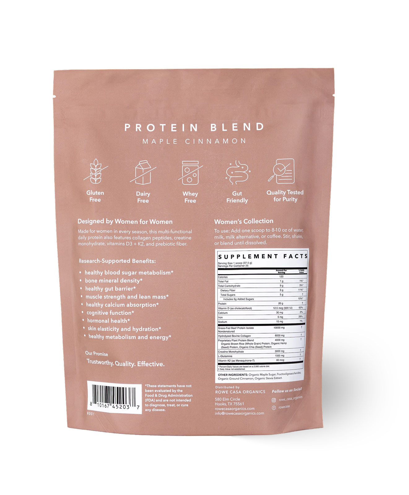 Women’s Wellness Protein Blend - Maple Cinnamon | 33 oz
