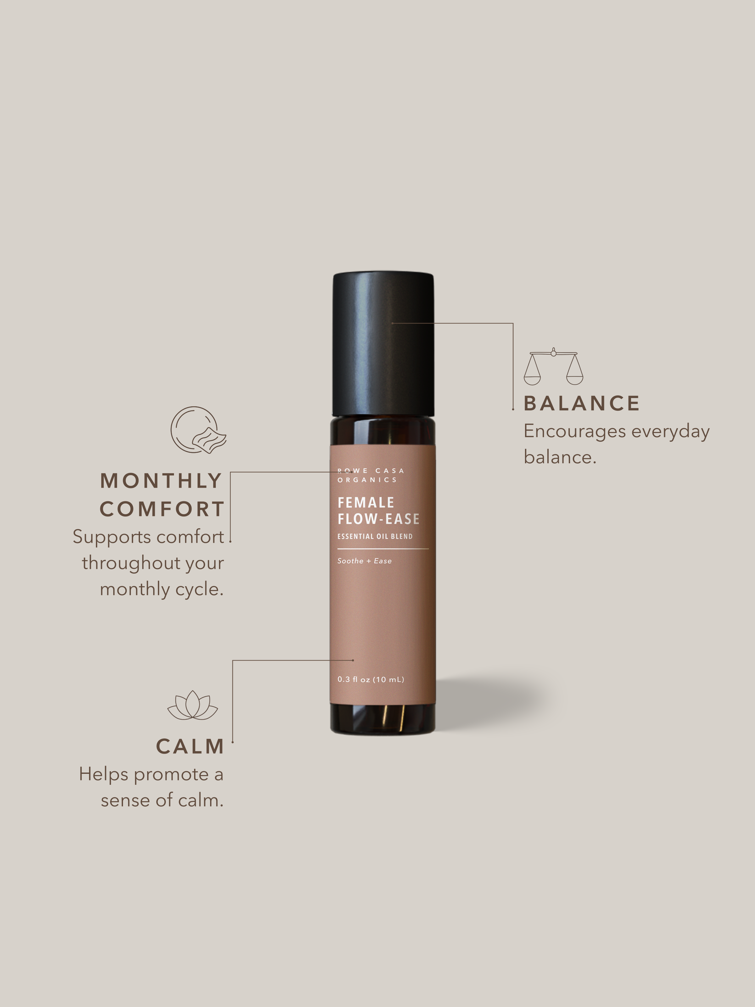 Female Flow-Ease Essential Oil Blend | 10 ml