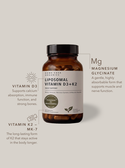 Liposomal Vitamin D3 + K2 | 60 Capsules