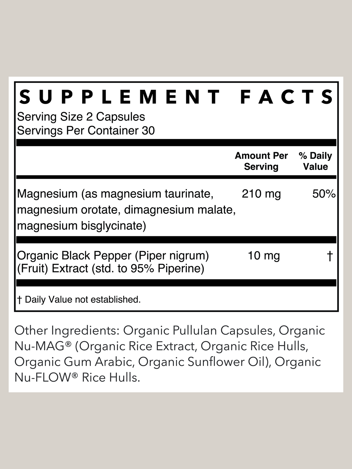 Magnesium Complex | 60 Capsules