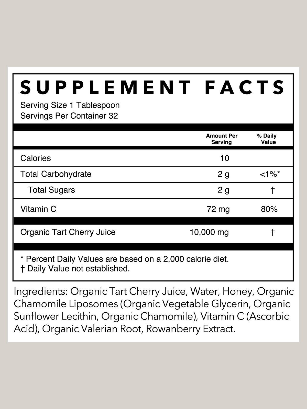 Tart Cherry Sleep Support | 16 oz